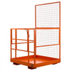 VEVOR Forklift Safety Cage, 48.2 x 45.2 Inch, Heavy Duty Forklift Man Basket, 1400 lbs Capacity Collapsible Work Platform Lift Basket with Safety Harness & Lock, for Most Aerial Jobs Lifting Loader