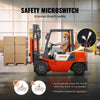 VEVOR Universal Forklift Seat, Fold Down Tractor Seat with Adjustable Angle Back and Micro Switch, 6.3-13.4 inch Extended Slot Comfortable Forklift Seat for Tractor Loader Excavator