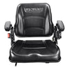 VEVOR Universal Forklift Seat, Fold Down Tractor Seat with Adjustable Angle Back, Micro Switch, Seatbelt and Armrests, 6.3-13.4 inch Slot Tractor Seat for Tractor Loader Excavator