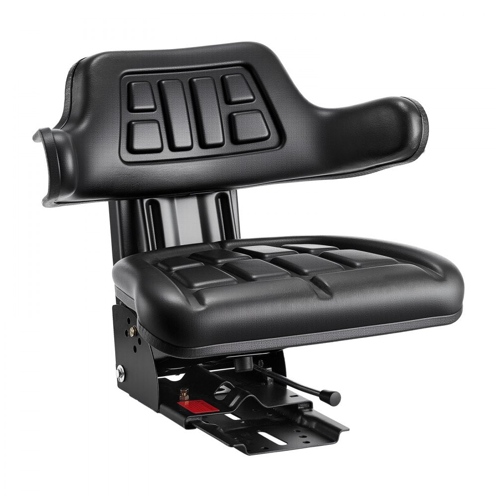 VEVOR Universal Forklift Seat Wrap Around, Universal Tractor Seat with Micro Switch, Adjustable Tractor Suspension Seat with Tilt Fits for John Deere, Ford, Massey Ferguson, New Holland Tractor