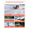 VEVOR Driveway Markers, 200Pcs 48 in Long 1/4 in Dia, Hi-Visibility Driveway Reflectors with 12 in Steel Drill Bits, Reflective Snow Sticks Fiberglass Pole for Parking Lots, Walkways, Snow Plowing