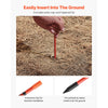VEVOR Driveway Markers, 100Pcs 72 in Long 5/16 in Dia, Hi-Visibility Driveway Reflectors with 12 in Steel Drill Bits, Reflective Snow Sticks Fiberglass Pole for Parking Lots, Walkways, Snow Plowing