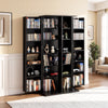 VEVOR Media Storage Cabinet, 6-Tier DVD Shelf Organizer, 24.02 x 14.49 x 50 in Multimedia Storage Organizer for CDs, DVDs, Books, Games, CD Shelf for Living Room, Home Office, Recording Room, Black