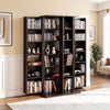 VEVOR Media Storage Cabinet, 6-Tier DVD Shelf Organizer, 24.02 x 14.49 x 50 in Multimedia Storage Organizer for CDs, DVDs, Books, Games, CD Shelf for Living Room, Home Office, Recording Room, Brown