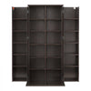 VEVOR Media Storage Cabinet, 6-Tier DVD Shelf Organizer, 24.02 x 14.49 x 50 in Multimedia Storage Organizer for CDs, DVDs, Books, Games, CD Shelf for Living Room, Home Office, Recording Room, Brown