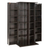 VEVOR Media Storage Cabinet, 6-Tier DVD Shelf Organizer, 24.02 x 14.49 x 50 in Multimedia Storage Organizer for CDs, DVDs, Books, Games, CD Shelf for Living Room, Home Office, Recording Room, Brown