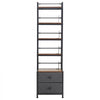 VEVOR Media Storage Cabinet, 4-Shelf DVD Shelf Organizer with Drawers, 15.75 x 11.81 x 56.50 in Multimedia Storage Organizer for CDs, DVDs, Books and Games, CD Cabinet for Living Room, Home Office