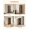VEVOR Media Storage Cabinet, 8-Tier DVD Shelf Organizer, 22.01 x 8.74 x 50.98 in Multimedia Storage Organizer for CDs, DVDs, Books and Games, CD Shelf for Living Room, Home Office, Recording Room
