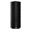 VEVOR Media Storage Cabinet, CD Rack Tower, 34 Compartments Rotating Media Tower Rack for CDs, DVDs, Books and Game Discs, DVD Stand for Living Room, Home Office and Recording Room, Black