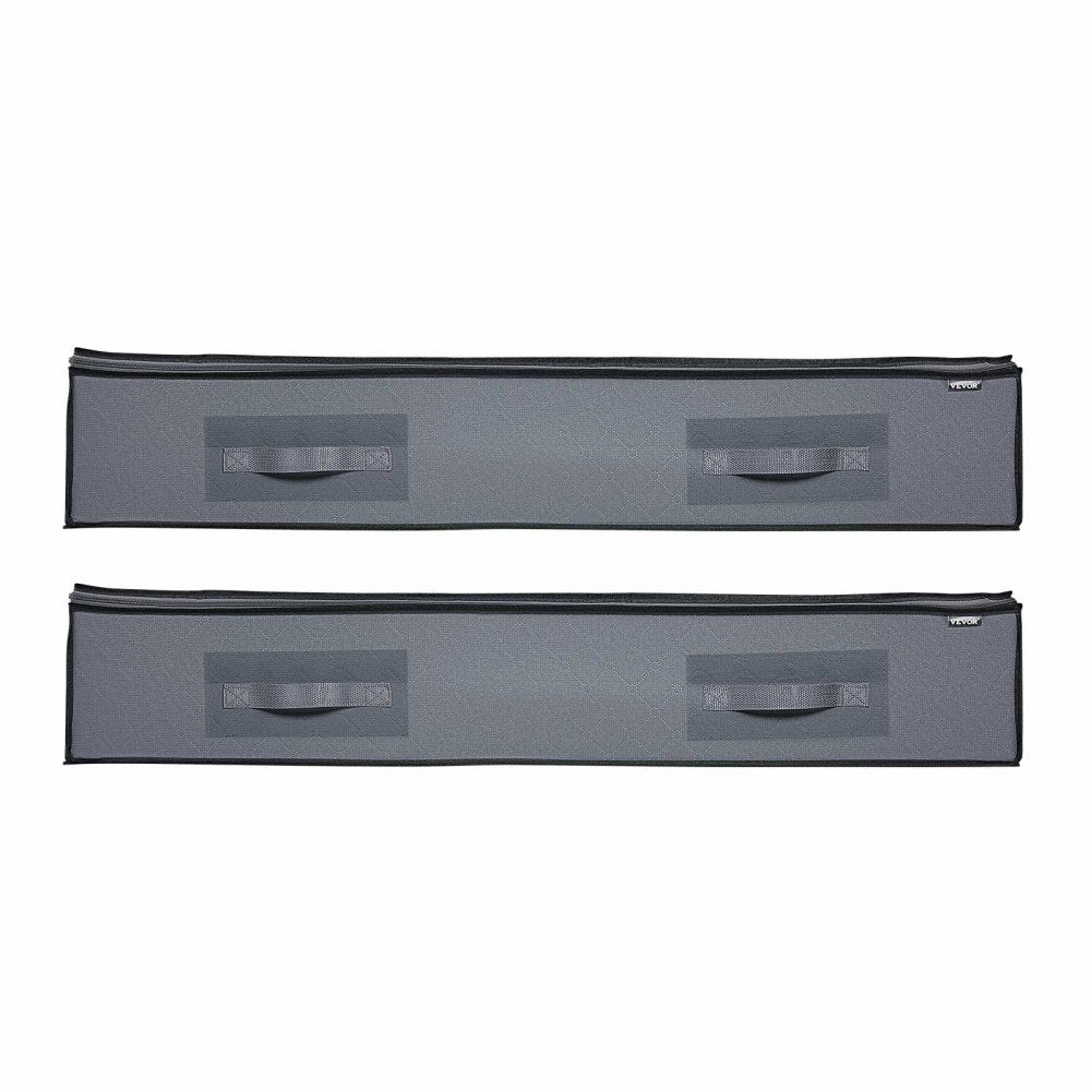 VEVOR Under Bed Storage with Clear Lids, 39.2 x 19.7 x 7.1 Inch, 90L Large Underbed Clothes Storage Containers, Low Profile Under Bed Drawer Shoe Organizer Bins Box for Blanket Shoe Bedroom, 6 Pack
