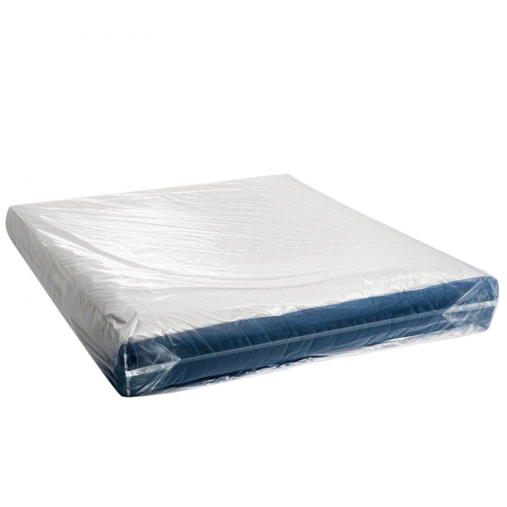 VEVOR Plastic Mattress Bag, 2 Mil Thick Mattress Storage Bag, Wear-Resistant and Waterproof Plastic Bed Cover with Reinforced Corner Design, Heavy-Duty Mattress Moving Supplies (2 Pack, Queen Size)
