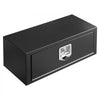 VEVOR Underbody Truck Tool Box, 27 x 10 x 10 Inch Heavy Duty Steel Trailer Storage Box with Lock & Keys, Waterproof Trailer Storage Organizer Under Body Chest with T-Handle for Truck, Van, SUV, Black