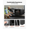 VEVOR Underbody Truck Tool Box, 36 x 24 x 24 Inch Heavy Duty Steel Trailer Storage Box with Lock & Keys, Waterproof Trailer Storage Organizer Under Body Chest with T-Handle for Truck, Van, SUV, Black