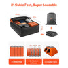VEVOR Car Rooftop Cargo Carrier Bag, 21 Cubic Feet Car Roof Cargo Carrier, 100% Waterproof Heavy Duty 840D PVC Roof Luggage Bag for All Vehicle with/without Rack- with Lock, Non-Slip Mat, 6 Door Hooks