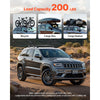 VEVOR Roof Rack Cross Bars, Fits Jeep Grand Cherokee 2011-2021 (With Grooved Side Rails), 200 LBS Capacity, Lockable Heavy Duty Aluminum Crossbar Racks Roof Rail Rooftop Luggage Canoe