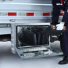 VEVOR Underbody Truck Box, 24"×14"×16" Pickup Storage Box, Heavy Duty Aluminum Diamond Plate Tool Box with Lock and Keys, Waterproof Trailer Storage Box with T-Handle Latch for Truck, Van, Trailer