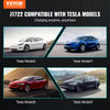 VEVOR J1772 to Tesla Charger Adapter, 80 Amp 240V AC, SAE J1772 EV Charging Adapter to Tesla Plug, with Storage Bag Anti-Drop Lock IP65 Material, Compatible with Tesla Model 3, Y, S, X