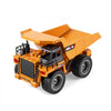 VEVOR RC Dump Truck Toy, 9-Channel 1:18 Scale, Remote Control Dump Truck RC Construction Vehicle Truck Toy with Metal Cabin & Light, 2 Rechargeable Batteries for Toddlers Kids Boys and Girls Age 8+