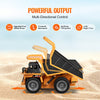 VEVOR RC Dump Truck Toy, 9-Channel 1:18 Scale, Remote Control Dump Truck RC Construction Vehicle Truck Toy with Metal Bed & Light, 2 Rechargeable Batteries for Toddlers Kids Boys and Girls Age 8+