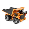 VEVOR RC Dump Truck Toy, 9-Channel 1:18 Scale, Remote Control Dump Truck RC Construction Vehicle Truck Toy with Metal Bed & Light, 2 Rechargeable Batteries for Toddlers Kids Boys and Girls Age 8+
