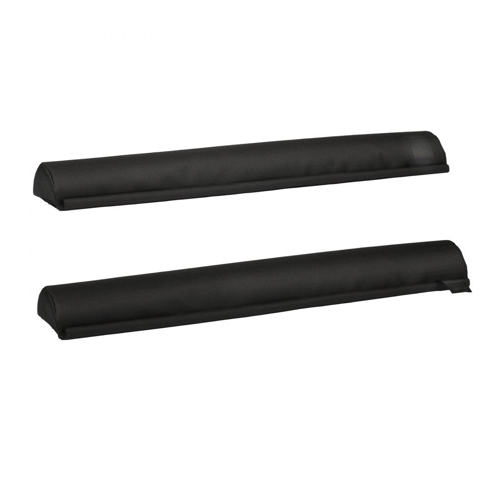 VEVOR Soft Roof Rack Pads, 28" Universal Car Roof Rack Pads for Various Crossbars, 88LBS Load Capacity Luggage Kayak Carrier with 2 Tie Down Straps & Velcros for SUPs Canoes Snowboards Paddle Boards