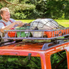 VEVOR Cargo Net, 72 in x 48 in, Heavy Duty Bungee Cargo Netting with 12 Carabiners, 4' x 6' Stretches to 7.2' x 10.8', Wear-resistant & Weather-proof, Suitable for Pickup, Truck, Jeep, SUV, Trailer