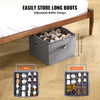 VEVOR Under Bed Shoe Storage Organizer, 1 Pack, 16 Compartments, Underbed Shoe Box Storage Containers Adjustable Dividers, Sandal Organizer Storage with Clear Window, Breathable, Reinforced Handles