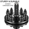 VEVOR Slip Clutch, 1 3/8\" PTO Slip Clutch, 6 Spline Ends PTO Friction Clutch, Carburized Steel Tractor Slip Clutch, Adjustable Rotary Cutter Slip Clutch, Black PTO Slip Clutch Spline for PTO Shaft