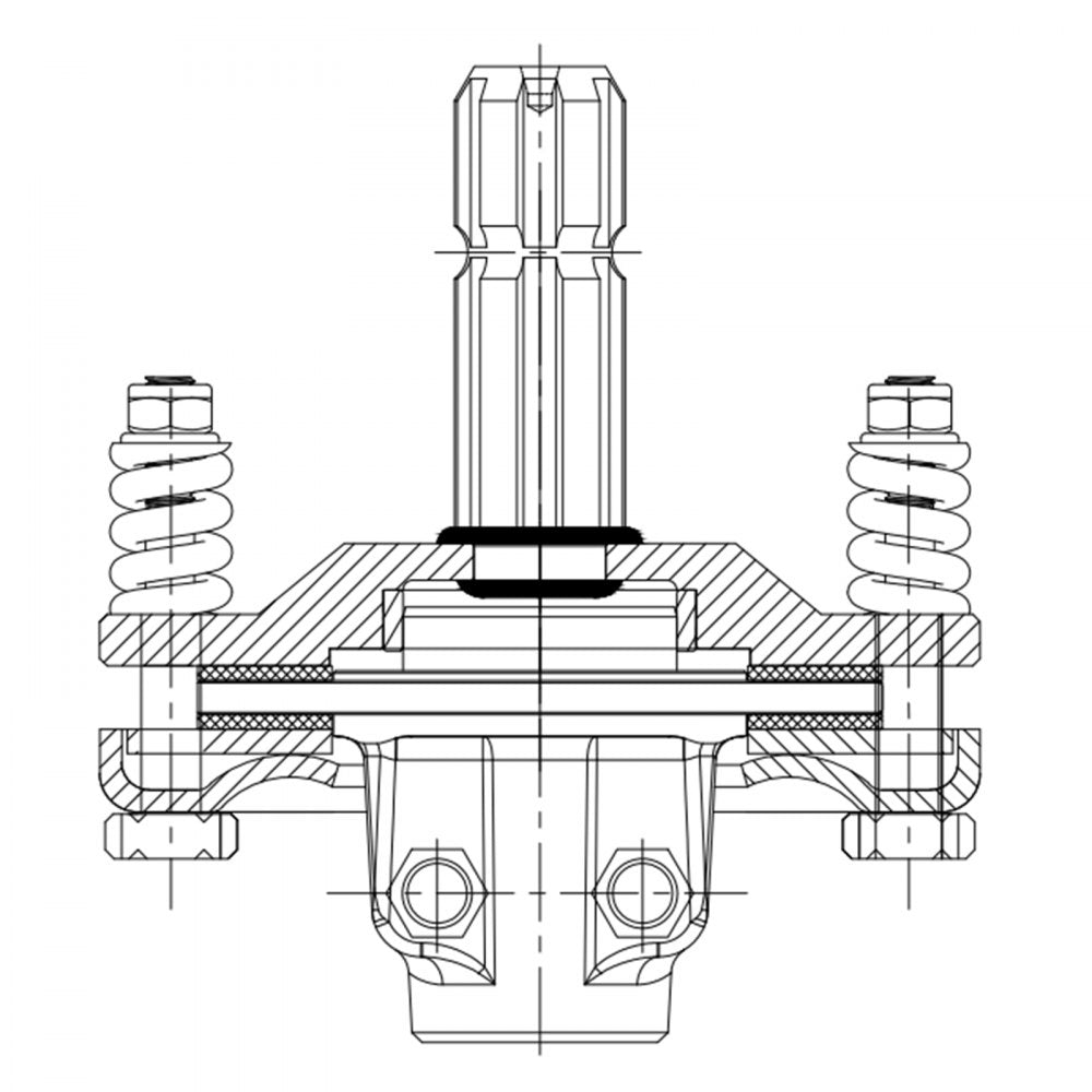 VEVOR Slip Clutch, 1 3/8\" PTO Slip Clutch, 6 Spline Ends PTO Friction Clutch, Carburized Steel Tractor Slip Clutch, Adjustable Rotary Cutter Slip Clutch, Black PTO Slip Clutch Spline for PTO Shaft