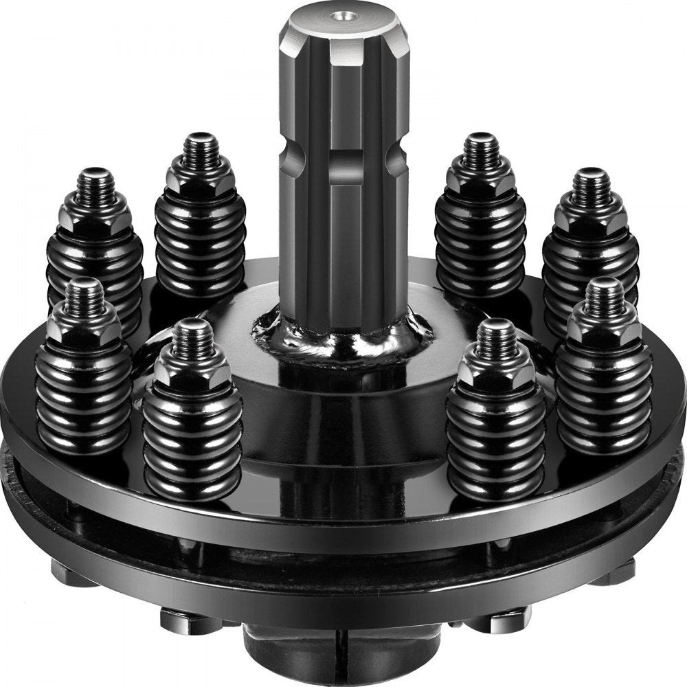 VEVOR Slip Clutch, 1 3/8\" PTO Slip Clutch, 6 Spline Ends PTO Friction Clutch, Carburized Steel Tractor Slip Clutch, Adjustable Rotary Cutter Slip Clutch, Black PTO Slip Clutch Spline for PTO Shaft