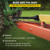 VEVOR PTO Shaft, 1-3/8\" PTO Drive Shaft, 6 Spline Tractor, Round Implement Ends PTO Driveline Shaft, Series 4 Tractor PTO Shaft, 43\"-61\" Brush Hog PTO Shaft Black, for Finish Mower, Rotary Cutter