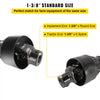 VEVOR PTO Shaft, 1-3/8\" PTO Drive Shaft, 6 Spline Tractor, Round Implement Ends PTO Driveline Shaft, Series 4 Tractor PTO Shaft, 43\"-61\" Brush Hog PTO Shaft Black, for Finish Mower, Rotary Cutter