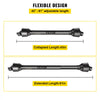 VEVOR PTO Shaft, 1-3/8\" PTO Drive Shaft, 6 Spline Tractor, Round Implement Ends PTO Driveline Shaft, Series 4 Tractor PTO Shaft, 43\"-61\" Brush Hog PTO Shaft Black, for Finish Mower, Rotary Cutter