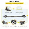 VEVOR PTO Shaft, 1-3/8\" PTO Drive Shaft, 6 Spline Tractor, Round Implement Ends PTO Driveline Shaft, Series 4 Tractor PTO Shaft, 43\"-61\" Brush Hog PTO Shaft Black, for Finish Mower, Rotary Cutter