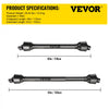 VEVOR PTO Shaft, 1-3/8\" PTO Drive Shaft, 6 Spline Tractor, Round Implement Ends PTO Driveline Shaft, Series 4 Tractor PTO Shaft, 43\"-61\" Brush Hog PTO Shaft Black, for Finish Mower, Rotary Cutter