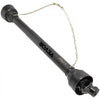 VEVOR PTO Shaft, 1-3/8\" PTO Drive Shaft, 6 Spline Tractor, Round Implement Ends PTO Driveline Shaft, Series 4 Tractor PTO Shaft, 43\"-61\" Brush Hog PTO Shaft Black, for Finish Mower, Rotary Cutter