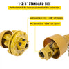 VEVOR PTO Shaft, 1-3/8\" PTO Drive Shaft, 6 Spline Both Ends PTO Driveline Shaft, Series 4 Tractor PTO Shaft, 31.5\"-41\" Brush Hog PTO Shaft, Yellow PTO Shaft with Slip Clutch for Bush Hog/Finish Mow