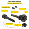 VEVOR PTO Shaft, 1-3/8\" PTO Drive Shaft, 6 Spline Both Ends PTO Driveline Shaft, Series 5 Tractor PTO Shaft, 43\"-57\" Brush Hog PTO Shaft, Black PTO Shaft with Slip Clutch for Bush Hog/Finish Mower