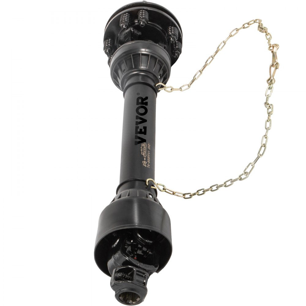 VEVOR PTO Shaft, 1-3/8\" PTO Drive Shaft, 6 Spline Both Ends PTO Driveline Shaft, Series 5 Tractor PTO Shaft, 43\"-57\" Brush Hog PTO Shaft, Black PTO Shaft with Slip Clutch for Bush Hog/Finish Mower