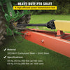 VEVOR PTO Shaft, 1-3/8” PTO Drive Shaft, 6 Spline Both Ends PTO Driveline Shaft, Series 6 Tractor PTO Shaft, 47”-67” Brush Hog PTO Shaft, Black PTO Shaft with Slip Clutch for Bush Hog/Finish Mower