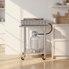 VEVOR Stainless Steel Work Table, 24x30 inch Food Prep Table with Wheels and Backsplash, Commercial Kitchen Workstation with Adjustable Undershelf, Metal Utility Worktable, for Restaurant Home Outdoor