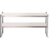 VEVOR Double Overshelf, Double Tier Stainless Steel Overshelf, 60 in. Length x 12 in. Width Double Deck Overshelf, Height Adjustable Overshelf for Prep & Work Table in Kitchen, Restaurant and Workshop