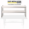 VEVOR Double Overshelf, Double Tier Stainless Steel Overshelf, 60 in. Length x 12 in. Width Double Deck Overshelf, Height Adjustable Overshelf for Prep & Work Table in Kitchen, Restaurant and Workshop