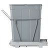 VEVOR Pullout Trash Can for Kitchen Cabinets, 35 QT Garbage Waste Recycling Bin, Under Mount Waste Container, with Heavy Duty Metal Full Extension Sliding System and Handle, for Sink, Under Counter