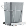 VEVOR Pullout Trash Can for Kitchen Cabinets, 35 QT Garbage Waste Recycling Bin, Under Mount Waste Container, with Heavy Duty Metal Full Extension Sliding System and Handle, for Sink, Under Counter