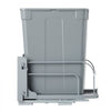 VEVOR Pullout Trash Can for Kitchen Cabinets, 35 QT Garbage Waste Recycling Bin, Under Mount Waste Container, with Heavy Duty Metal Soft Close Sliding System and Door Kit, for Sink, Under Counter