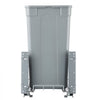 VEVOR Pullout Trash Can for Kitchen Cabinets, 35 QT Garbage Waste Recycling Bin, Under Mount Waste Container, with Heavy Duty Metal Soft Close Sliding System and Door Kit, for Sink, Under Counter
