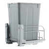 VEVOR Pullout Trash Can for Kitchen Cabinets, 35 QT Garbage Waste Recycling Bin, Under Mount Waste Container, with Heavy Duty Metal Soft Close Sliding System and Door Kit, for Sink, Under Counter