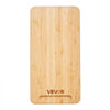 VEVOR Appliance Slider, Medium 14.5 x 7.5-inch, Rolling Sliding Tray with Rubber Wheels & Hollow Handle, Easy to Clean, Appliance Rolling Tray for Coffee Maker, Kitchen Countertop, Natural Wood