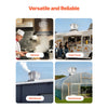 VEVOR Commercial Kitchen Exhaust Fan, 1616 CFM Restaurant Canopy Hood Exhaust Fan, 0.5HP 375W Direct Drive Food Truck Hood Vent, High Speed & Low Noise, for Warehouse, Agriculture
